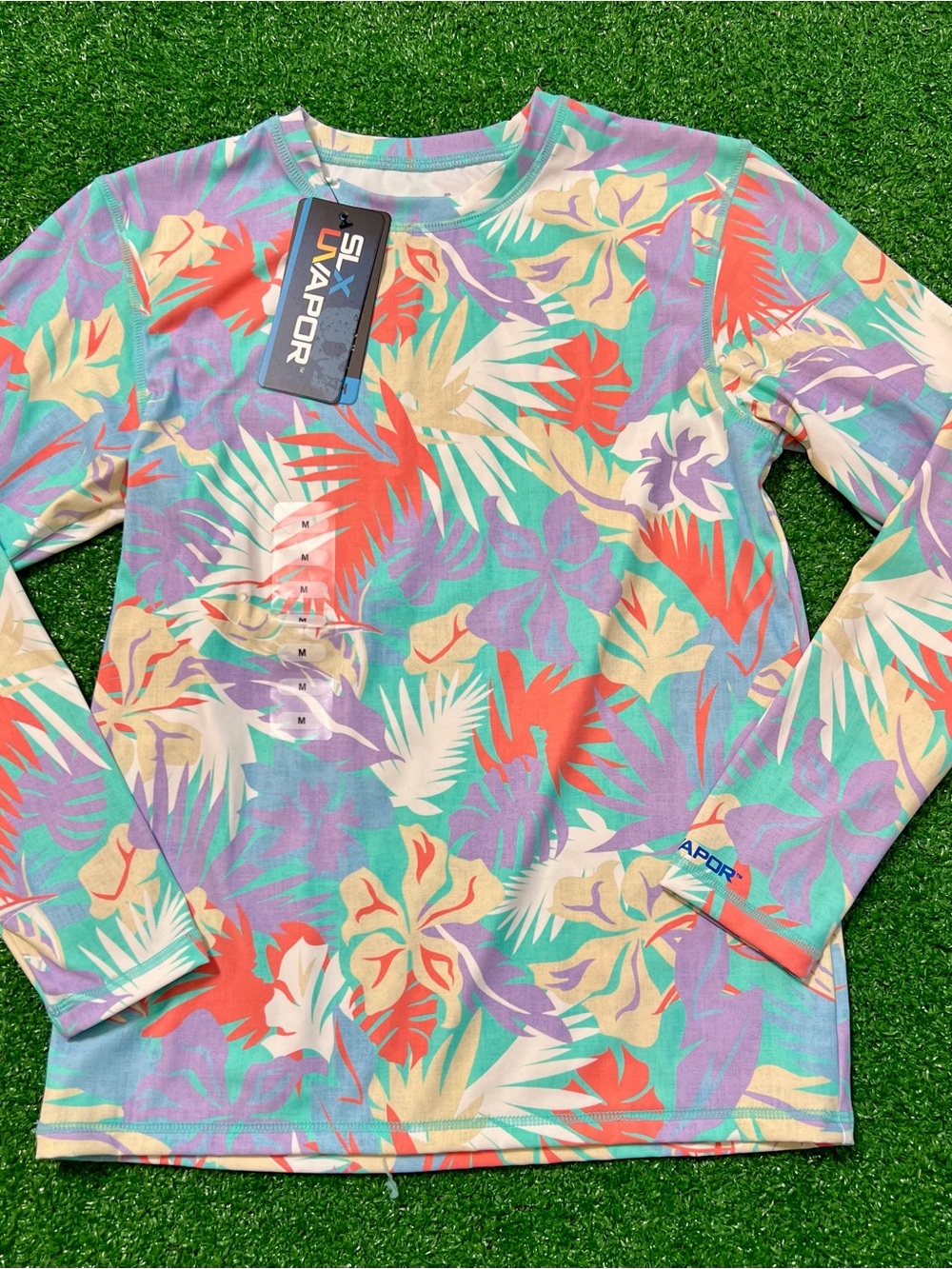 Kids' Long Sleeve Tropical Print size medium Salt Life UVAPOR protection